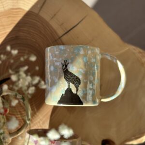 Kubek TATRZAŃSKA KOLEKCJA kozica niebieski