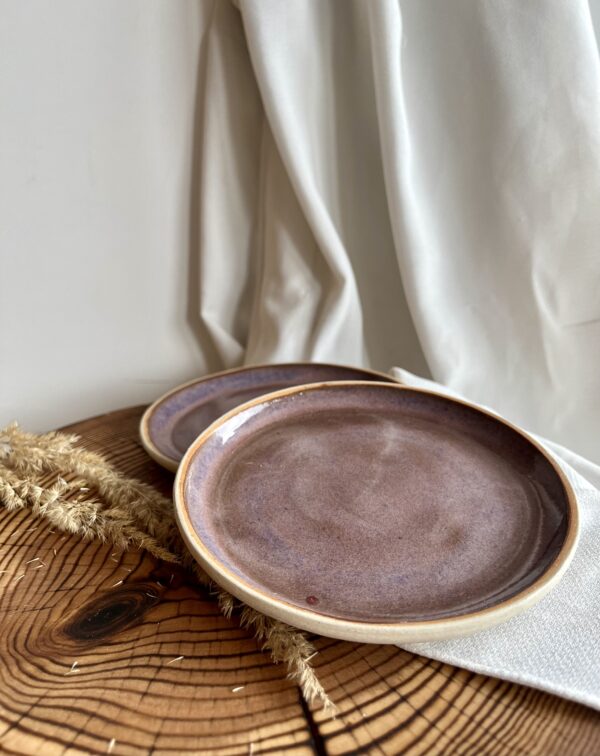Ceramiczny talerzyk w kolorze fioletowym - obrazek 2