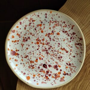 Talerzyk w pastelowe ciapki
