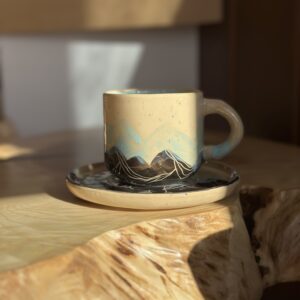 Filiżanka GÓRY niebieska 200ml