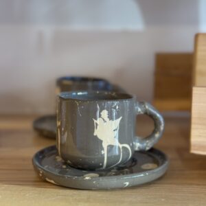 Filiżanka brąz i ciapki 200ml