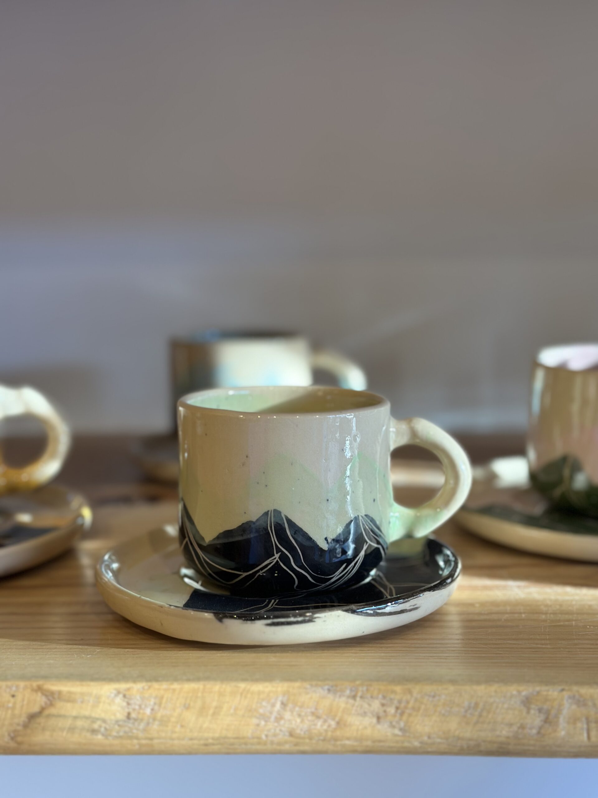 Filiżanka GÓRY zielone 200ml