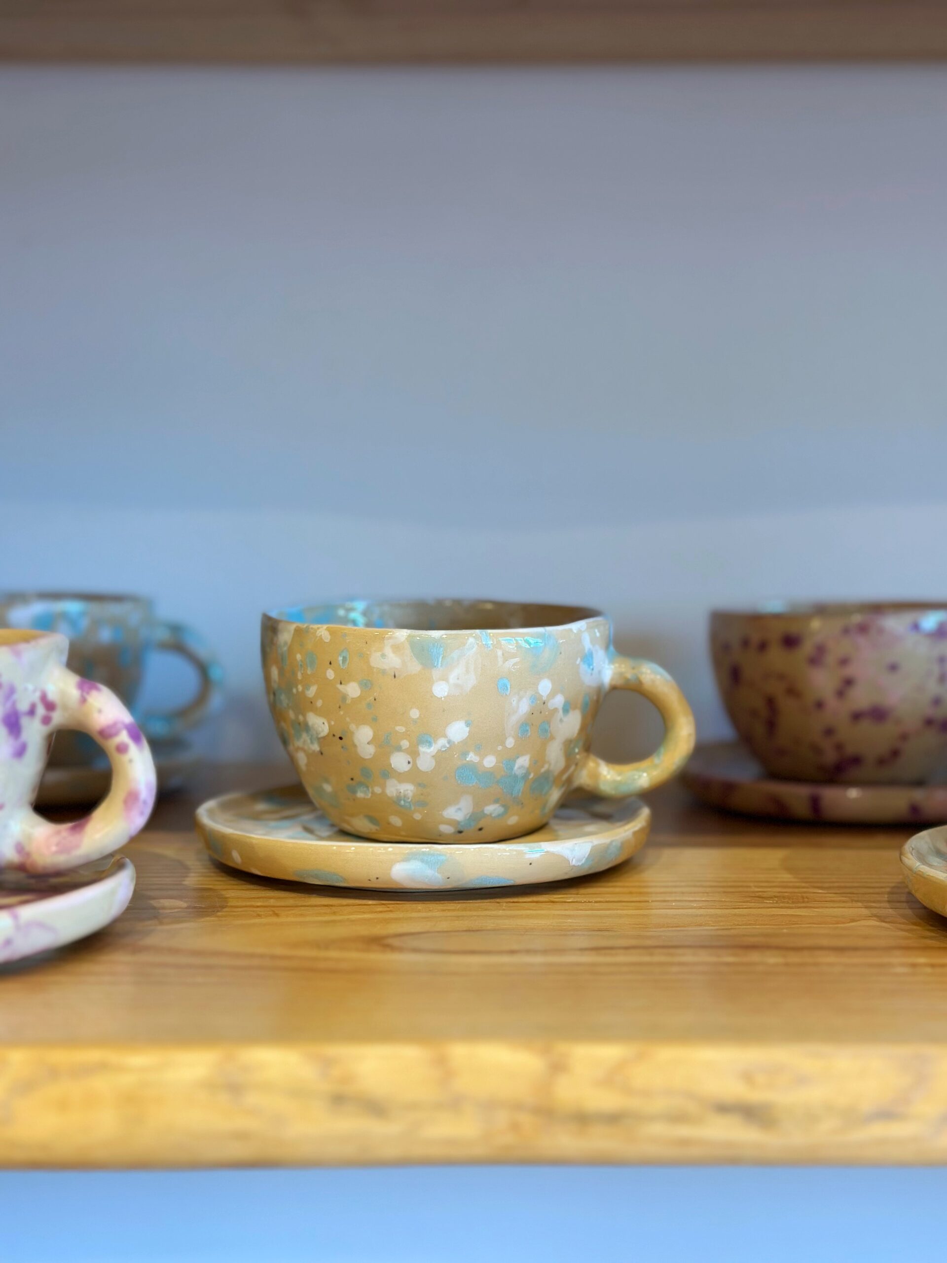 Filiżanka ciapki niebieskie 300ml