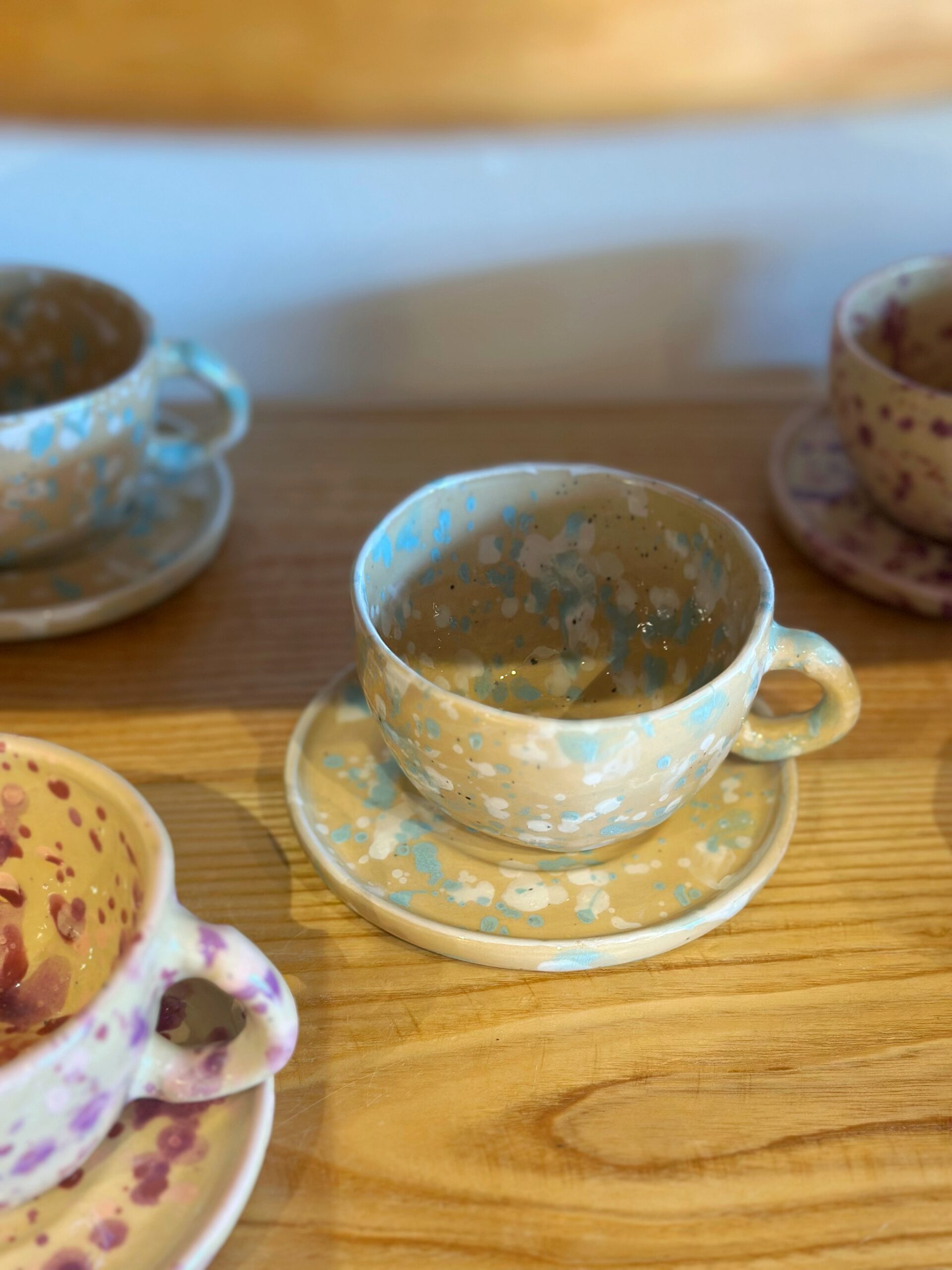 Filiżanka ciapki niebieskie 300ml - obrazek 2