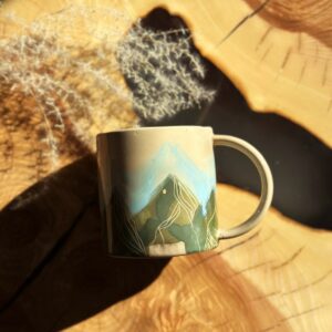 Kubek TATRY wiosenne niebieskie