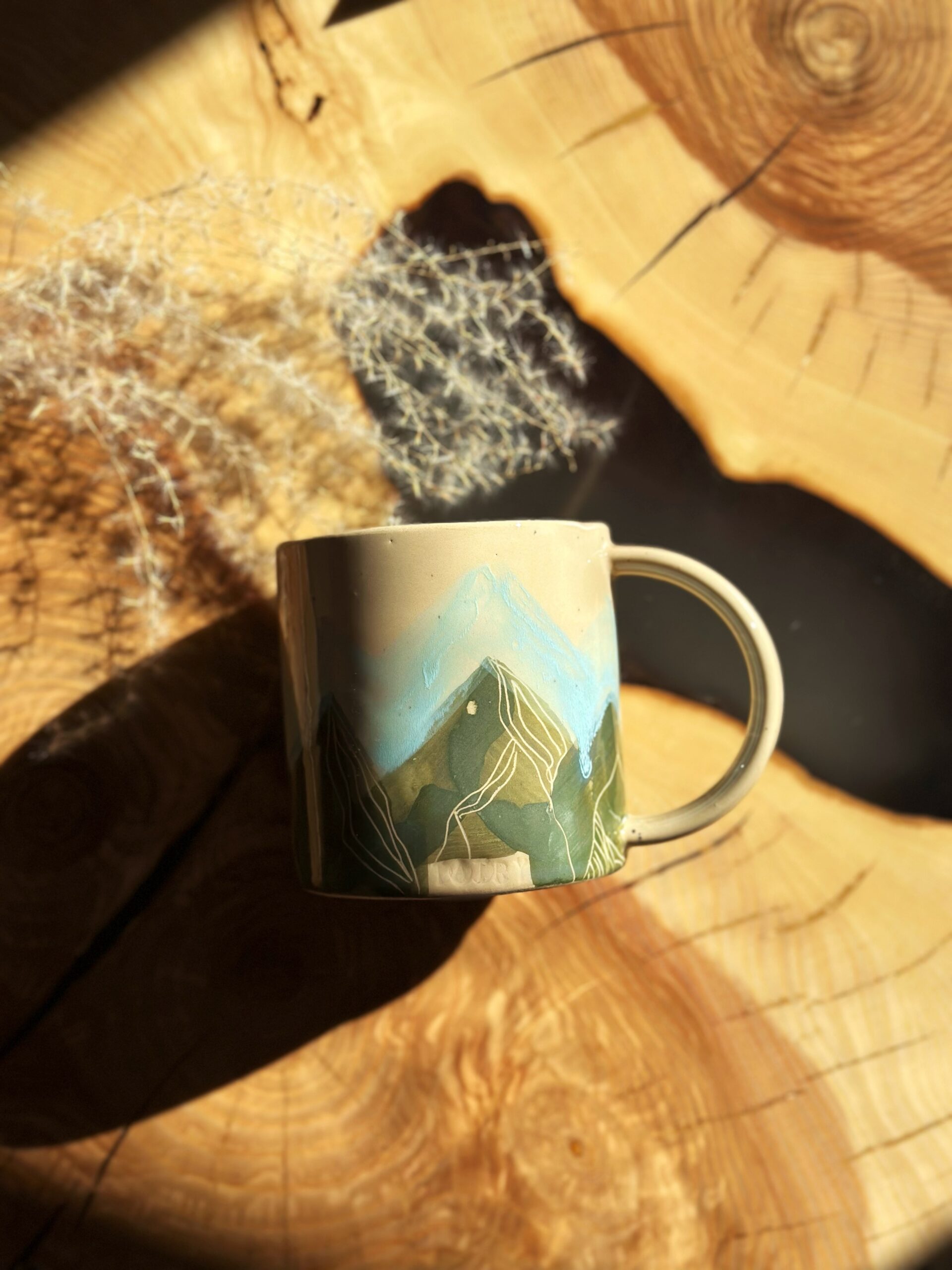 Kubek TATRY wiosenne niebieskie