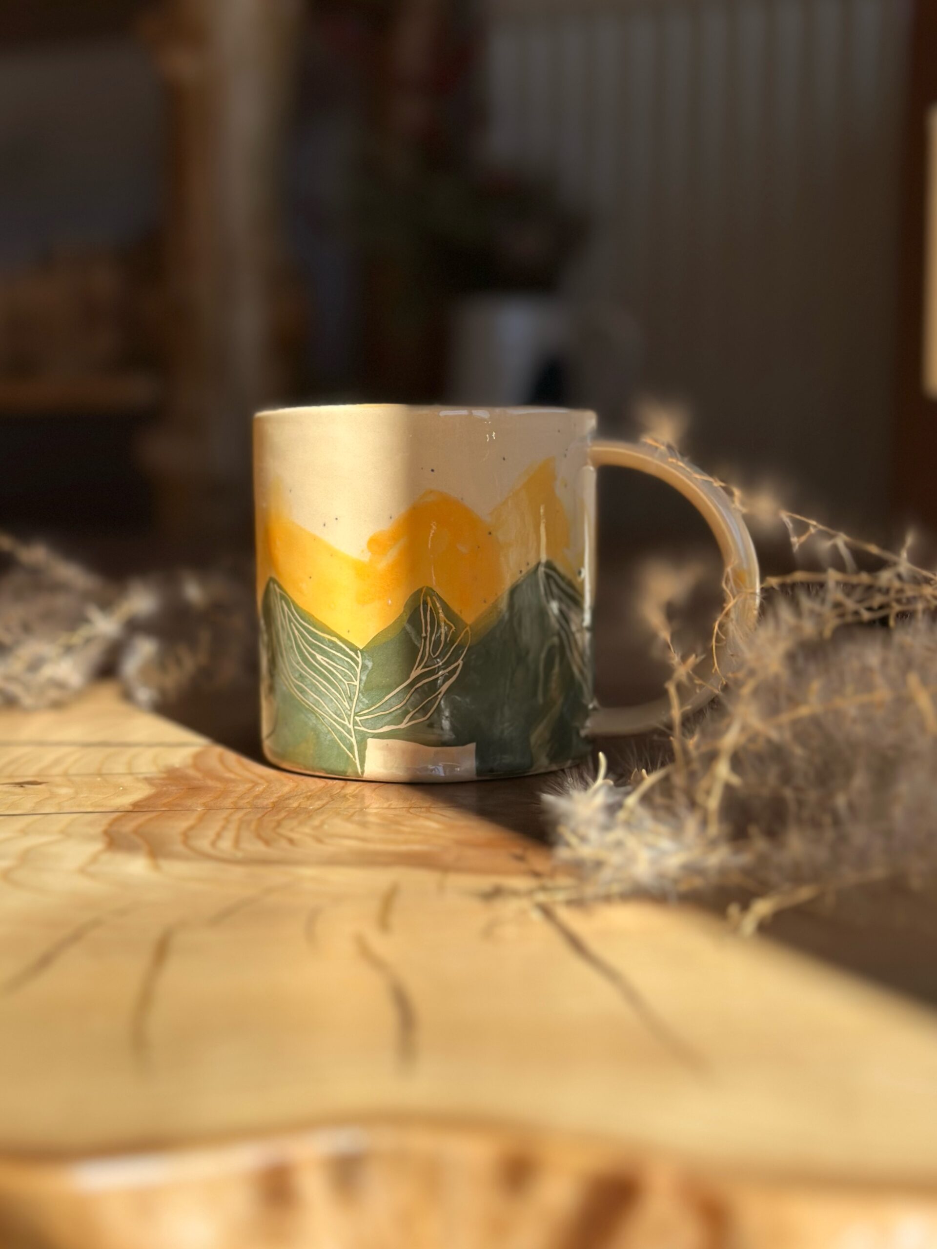 Kubek TATRY wiosenne o zachodzie słońca