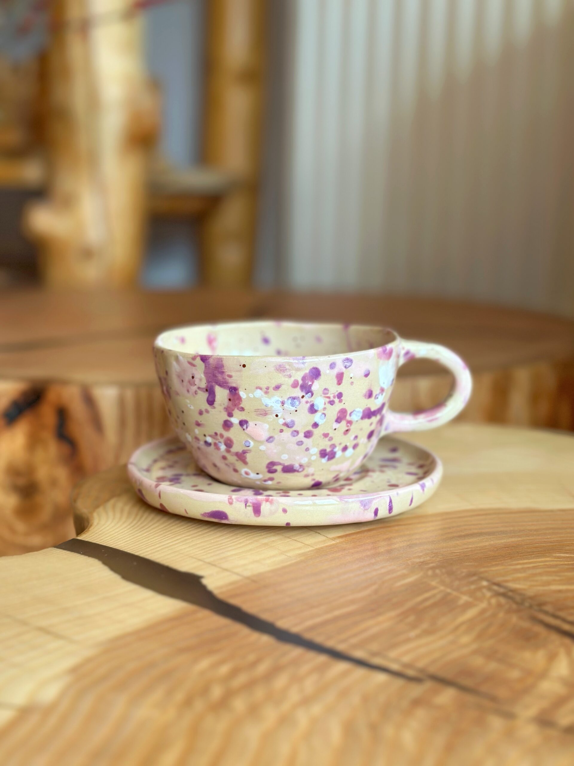 Filiżanka ciapki pastelowe 300 ml